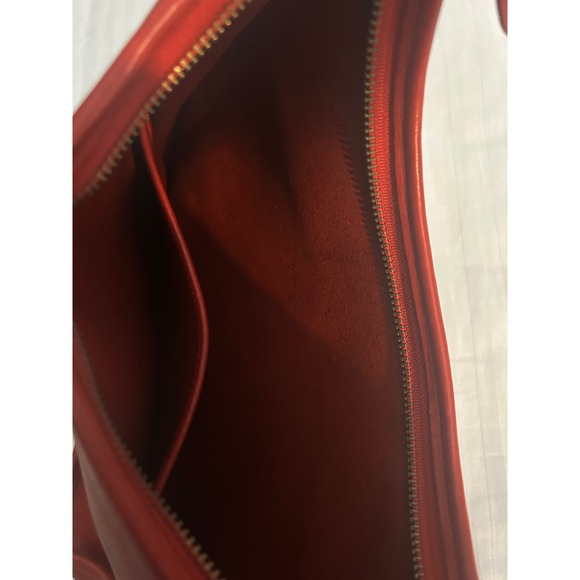 Vintage Coach Red Leather Hobo Shoulder Bag Purse Handbag Style 9033 (834) - Picture 5 of 8